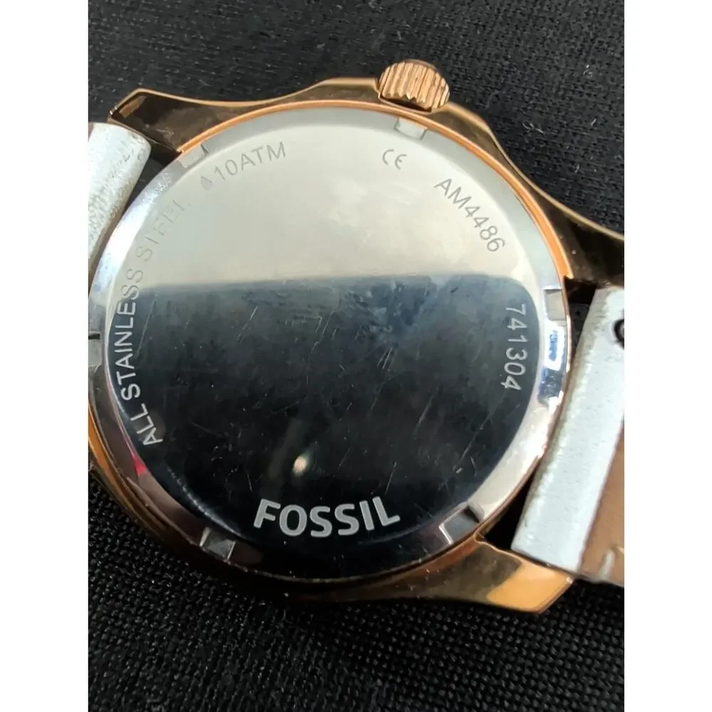 Women's Fossil Cecile AM4486 40mm Dial New Battery Runs Perfect 7.25
